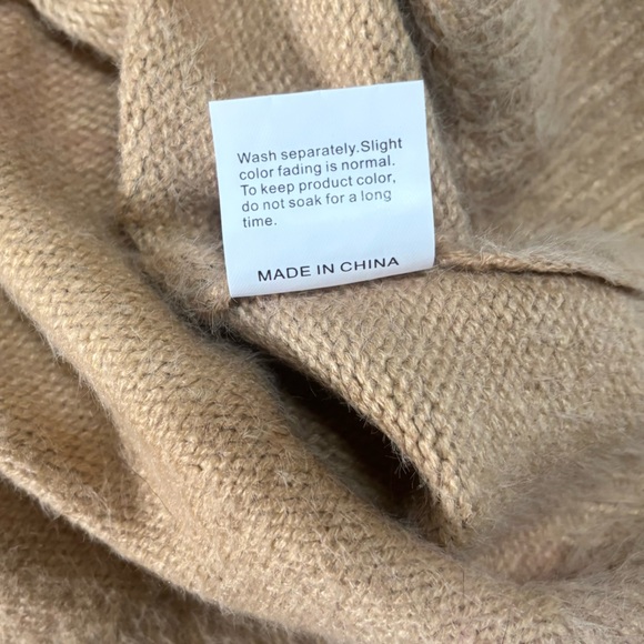 Artsy Floral Oversized Fuzzy Soft Knit Sweater Cotton Wool Cozy Blend Size XL-1X - Picture 5 of 9